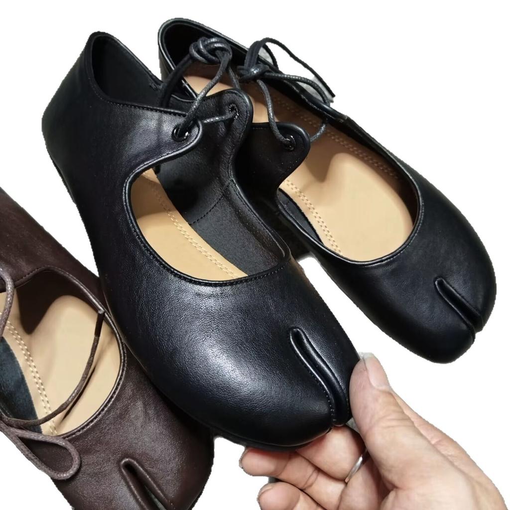 Split-toed shoes women's simple fashion Dieao shoes straps soft-soled pig's trotters ballet shoes shallow mouth flat Mary Jane single shoes