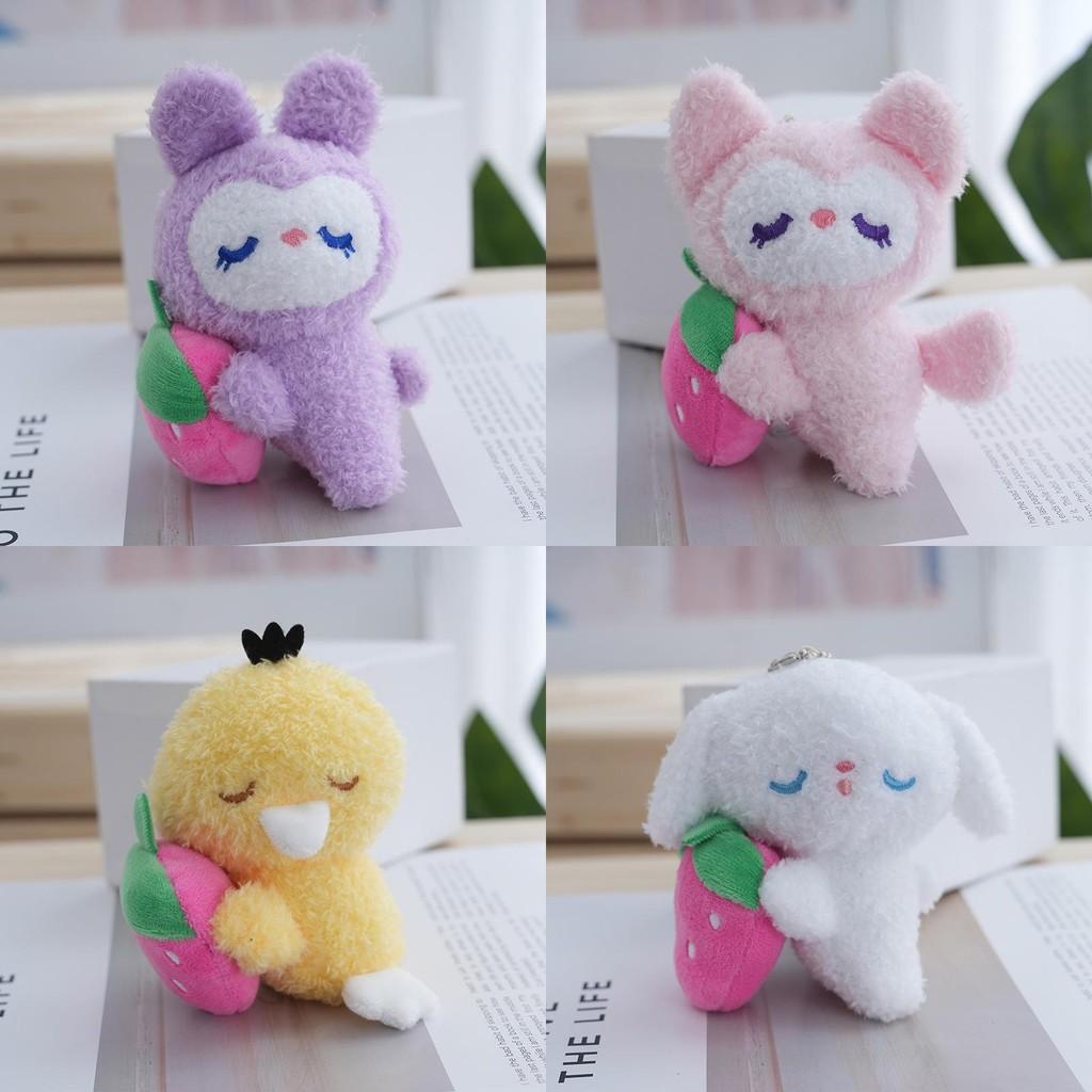 Adorable Plush Teddy Bear Keychain Soft Stuffed Animal Doll For Bags And Gifts