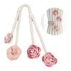 Artificial Flower Curtain Ties Tiebacks Clips 2 Pack Blossom Twist Window Drapery Holdbacks Buckles for Home Decoration