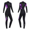 Owntop Wetsuit Full Suit for 3mm Stretch Neoprene UV One Marine Water Purple M Women, Material, Sunscreen, Protection, Warm, Piece, Diving, Surfing,