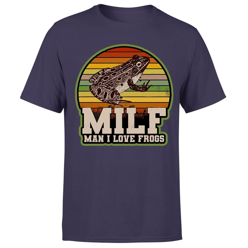 Amphibian Vintage Milf Unisex I Love Frogs Unisexs TshirtP1OrA