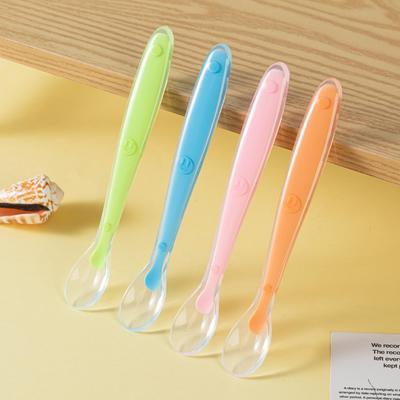 Baby Silicone Soft-Head Feeding Spoon for Infants and Children - Ideal for Soup and Food Supplements