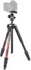 Manfrotto Element MII Travel Aluminum Tripod 8kg Load Maximum Height Folded Ball Carrying JP A00015BMN Tripod, 4-Section Kit, Red, Lightweight, 1.55kg