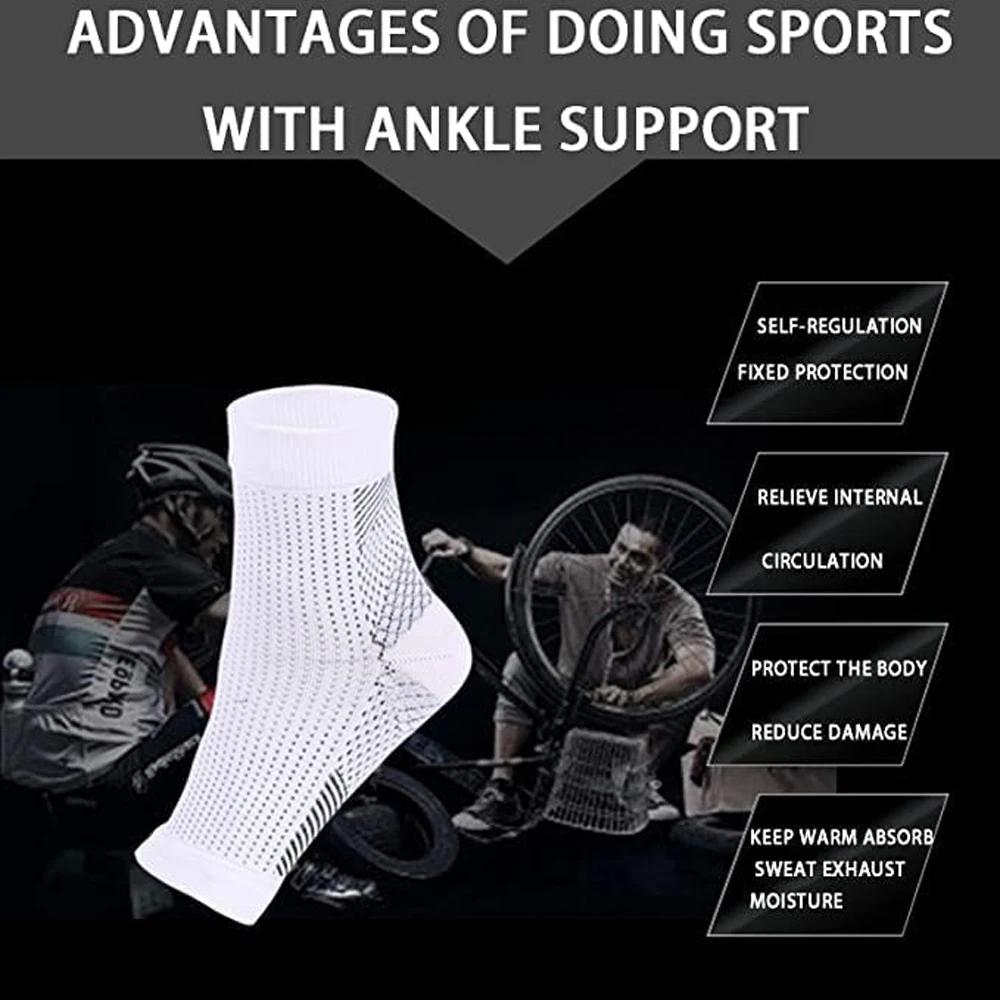 1Pair Neuropathy Socks Ankle Brace Compression Socks For Pain Relief Plantar Fasciitis Ankle Sleeves For Swelling