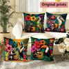 Tropical Jungle Animal Print Pillow Covers Pattern Cushion Cover Suitable for Sofa Bedroom Car Pillow Cover