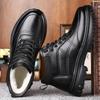 2026 New Men's Winter Warm Leather Boots Genuine Cowhide Wool Lined Non - Slip Ankle Boots for Outdoor Casual Wear Size 38 - 45