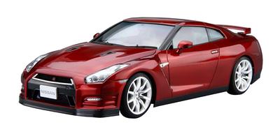 AOSHIMA The Model Car Series Nissan R35 Pure Edition 2014 Plastic Model 1/24 No.3 GT-R