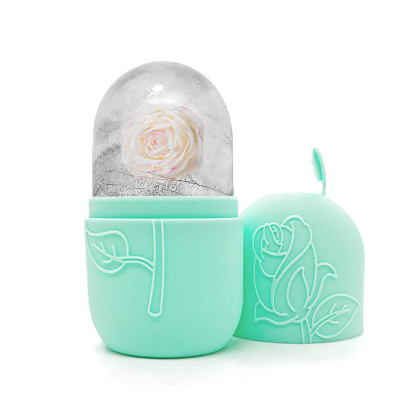 Ice Massage Roller Facial Skincare Ice Massage Roller Facial Massage Tool, Silicone Ice Massage Roller Facial Massager Suitable For Eyes Neck