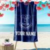 Custom Name Everton FC Print Beach Towel, Large Soft Quick Dry Towel for Beach Camping Swimming_xia