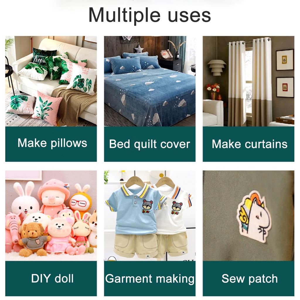 Mini Portable Sewing Machine Electric Household Crafting Mending Overlock with Presser Foot Pedal/Switch Control New