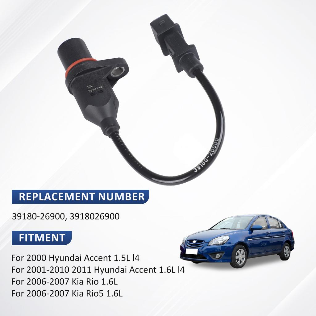 39180-26900 Crankshaft Position Sensor for Hyundai Accent 2001 2002 2003 2004 2005 2006 2007 2008 2009 2011 1.6L Kia Rio5 06-11