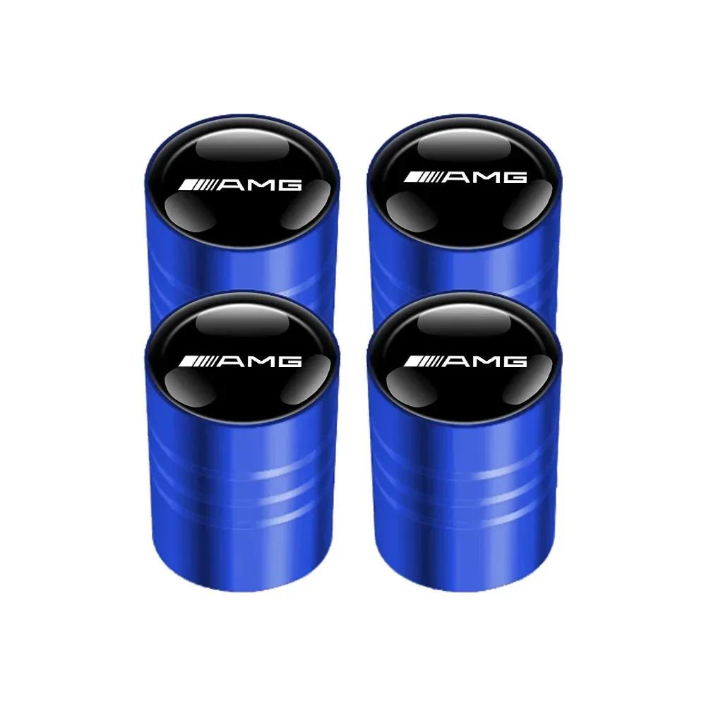AMG W220 For AMG Benz 4pcs Car Wheel Tire Valve Caps Air Stem Covers for MERCEDES BENZ W203 W204 W205 W209 W210 W211 W212 W176 W