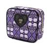 ANNA SUI Square Pouch (Purple / Approx. 11cm X 13cm X 5cm) Heart Print Women's Accessory Case 000151-0004-01
