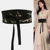 Eleganter breiter Gürtel mit Stickerei, verstellbarer gebundener Bund, Taillenkorsett für Abendparty-Kleidung, Outfit-Verstärker für formelle Anlässe