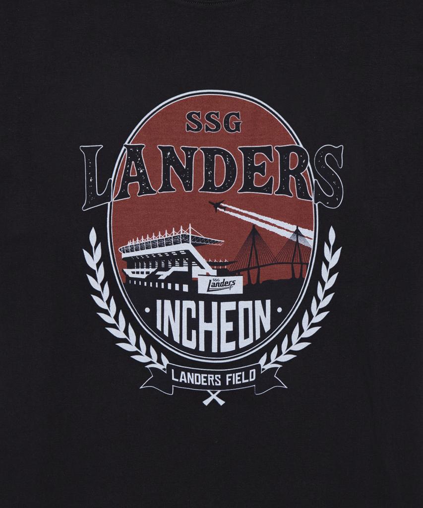Hangugyaguwiwonhoe Musinsa X Kbo Ballpark Ver.2 Short Sleeve T-Shirt Black [Incheon Ssg Landers]