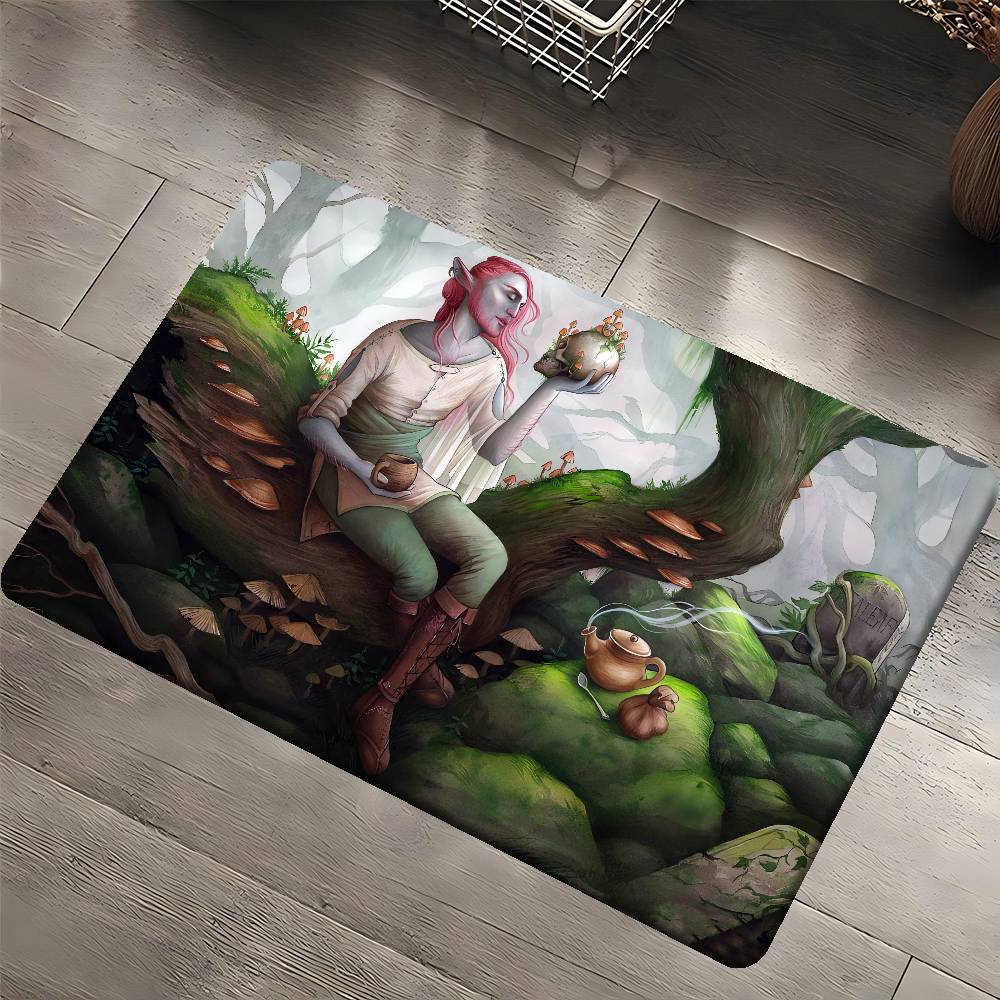 Caduceus Lera Badrumsmatta Halkfri Absorberar Vatten Lång Remsa Kudde Sovrumsmatta Välkommen Dörrmatta