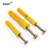 Ansellry M4 M6 M8 Plastic Expansion Anchor Screw Set