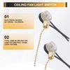 A84E-3Pack Ceiling Fan Light Switch ZE-109 Fan Switch Ceiling Pull Chain Switch Replacement