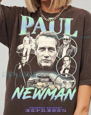 Paul Newman Actor Old Hollywood Legend Fan Gift Comfort Colors® TShirt and Kids Tshirt, Classic Cinema Retro Graphic Apparel Vintage Tee