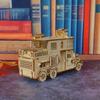 3D wooden puzzle battle RV model, DIY assembly model of Apocalypse mecha tank, 3D puzzle model of armored vehicle