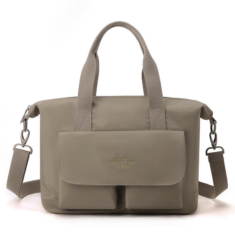 New lightweight portable large-capacity nylon messenger bag commuter tote bag short-distance travel bag