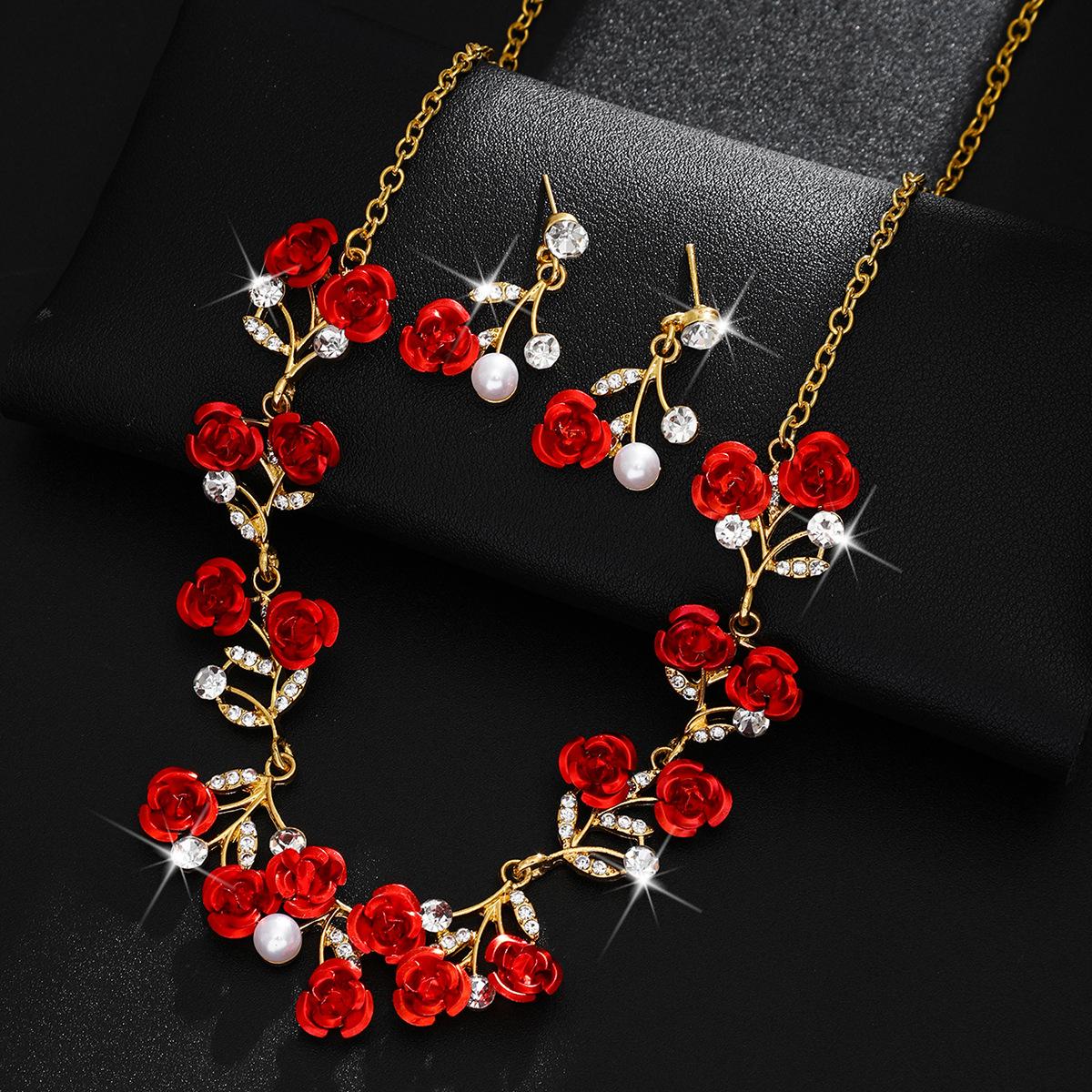 

Модні Ювелірні Вироби Для Жіночого Комплекту червоний