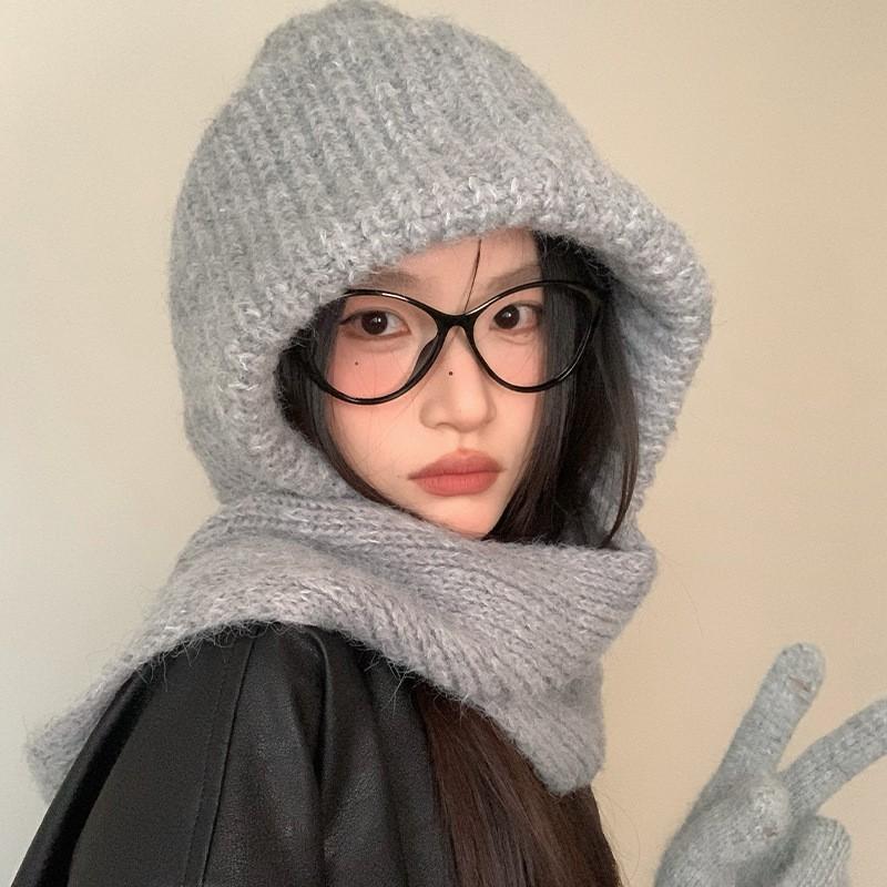 Women'S Winter Balaclava Hat - Thick Warm Beanie with Adjustable Closure, Lightweight Cold Weather Cap for Skiing, Snowboarding, Christmas