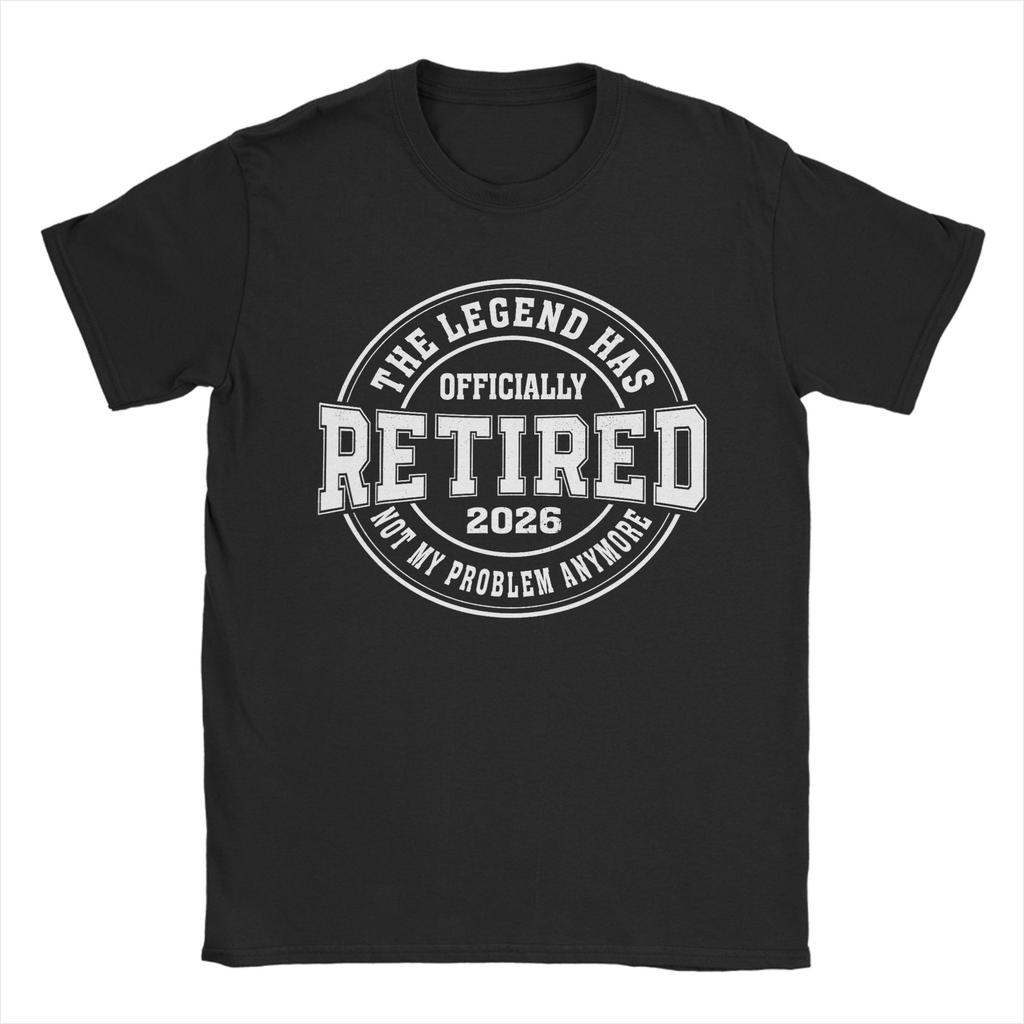 The Legend Has Retired Since  T Shirt Beach  Cotton T Shirts For Male Novelty Pattern Tshirt Short Sleeve Classic Top Tees