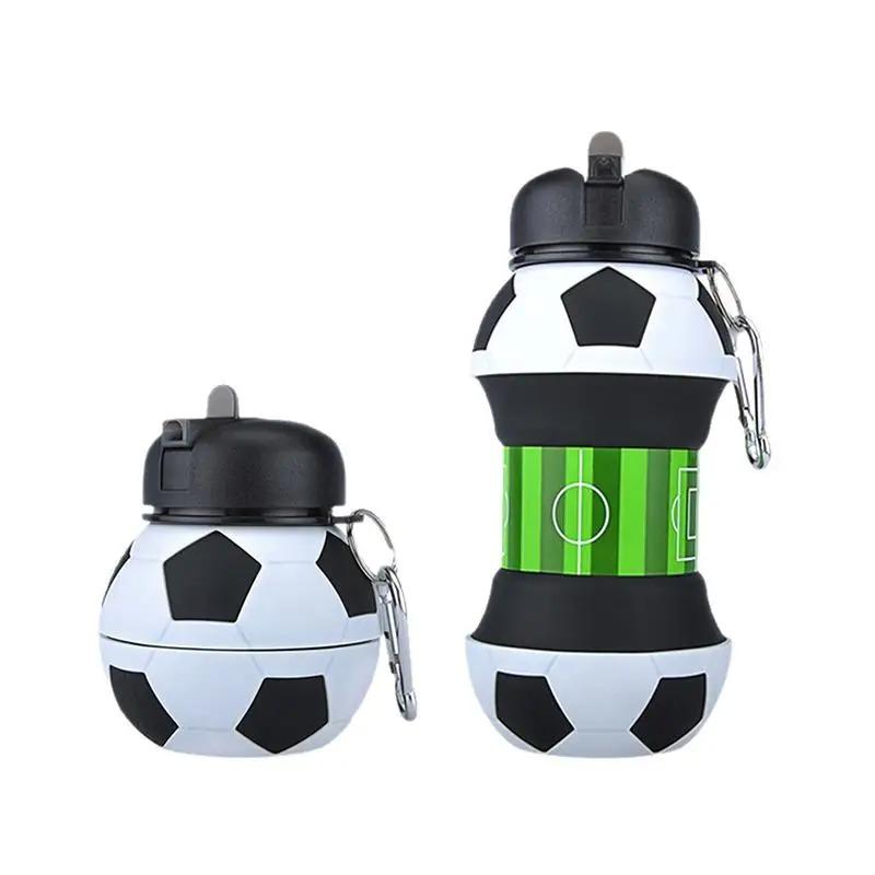 

Foldable Water Bottle Leakproof Portable Mug for Outdoor Sports Basketball Football Tennis Golf School Travel Drinking Cup for Kids Adults 1PC