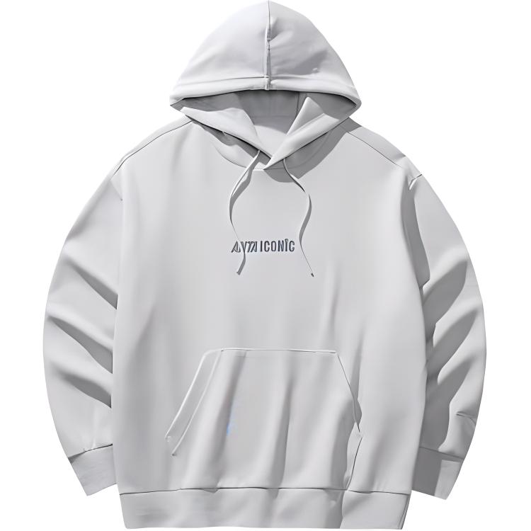 

Anta Comfortable Breathable Versatile Loose Hoodie Men Tops Saint-Heart-Gray 152448719S-5 S