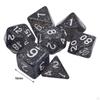 7 Pieces Solid Acrylic Polyhedral Dices D20,D12,D10 (00-90 and 0-9),D8,D6 D4. for Entertainment