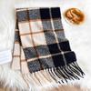 Luxury Brand Classic England Style Women Scarf Fashion Stripe Plaid Scarves Tassel Shawls Pashmina Lady Wrap Poncho Stoles