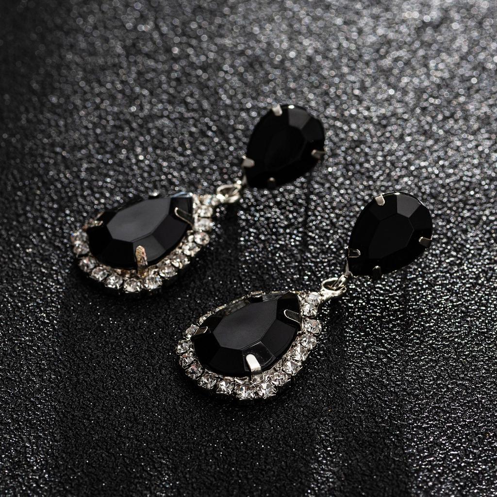 Fashionable Shiny Teardrop Women's Simple Everyday Earrings Jewelry