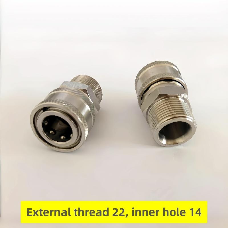 Anti - Entanglement Ball Valve, 1/4 Quick-connect Female Head & 3/8 Quick-connect Male Head, High-pressure Cleaner Accessories.