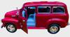 Kinsmart Chevrolet Suburban 1950 SUV Scale Diecast Car Red 1/36