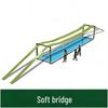 JINGRUIDA Obstacle Course Soft Bridge