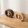Magnetic Wind Chime Cartoon Doorbell Japanese Style Solid Wood Door Opening Alert for Pet Shop Entrance