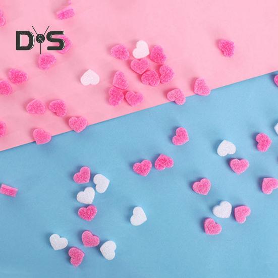 Lot de 100 perles en mousse portables, très extensibles, en forme de cœur, pour remplir une boîte à fleurs de la Saint-Valentin