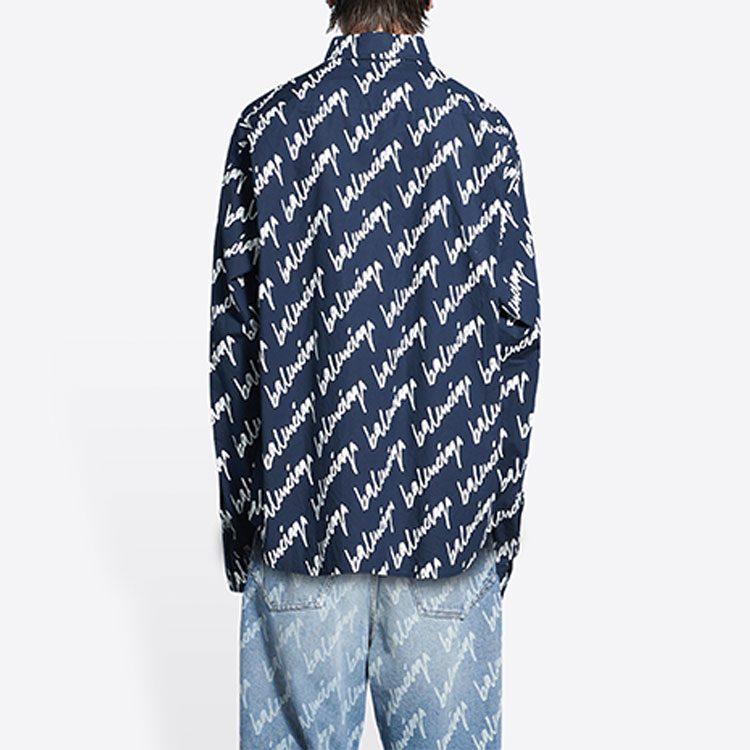 Balenciaga logo-print shirt 662983TLLJ48502