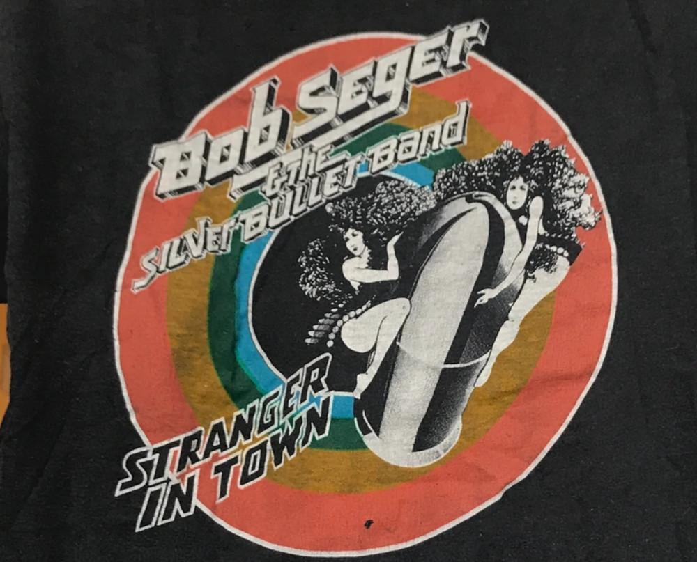 Vintage 1978 Bob Seger and the Silver Bullet Band Schwarze Männer Alle Größen T-Shirt E528 Unisex T-Shirt