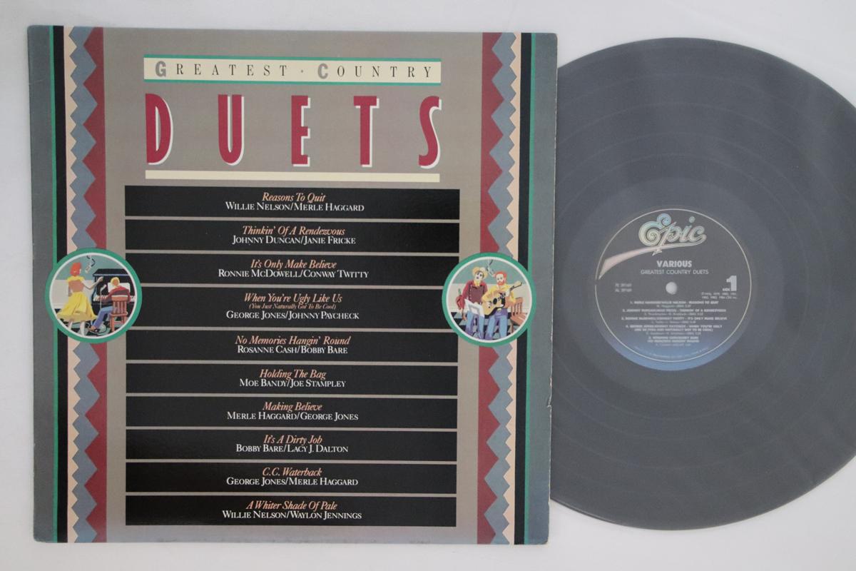 

LP Record VARIOUS - Greatest Country Duets FE39169 EPIC 1984 US Folk Used
