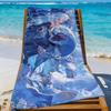 Game Genshin Impact Neuvillette Towel Sports Quick Dry Travel Camping Gear Sandproof Soft Light Large Beach Towel
