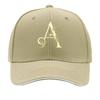 Elegant Botanical Letter A Monogram Sandwich Baseball Cap Sun Cap Outdoor Workouts Hat