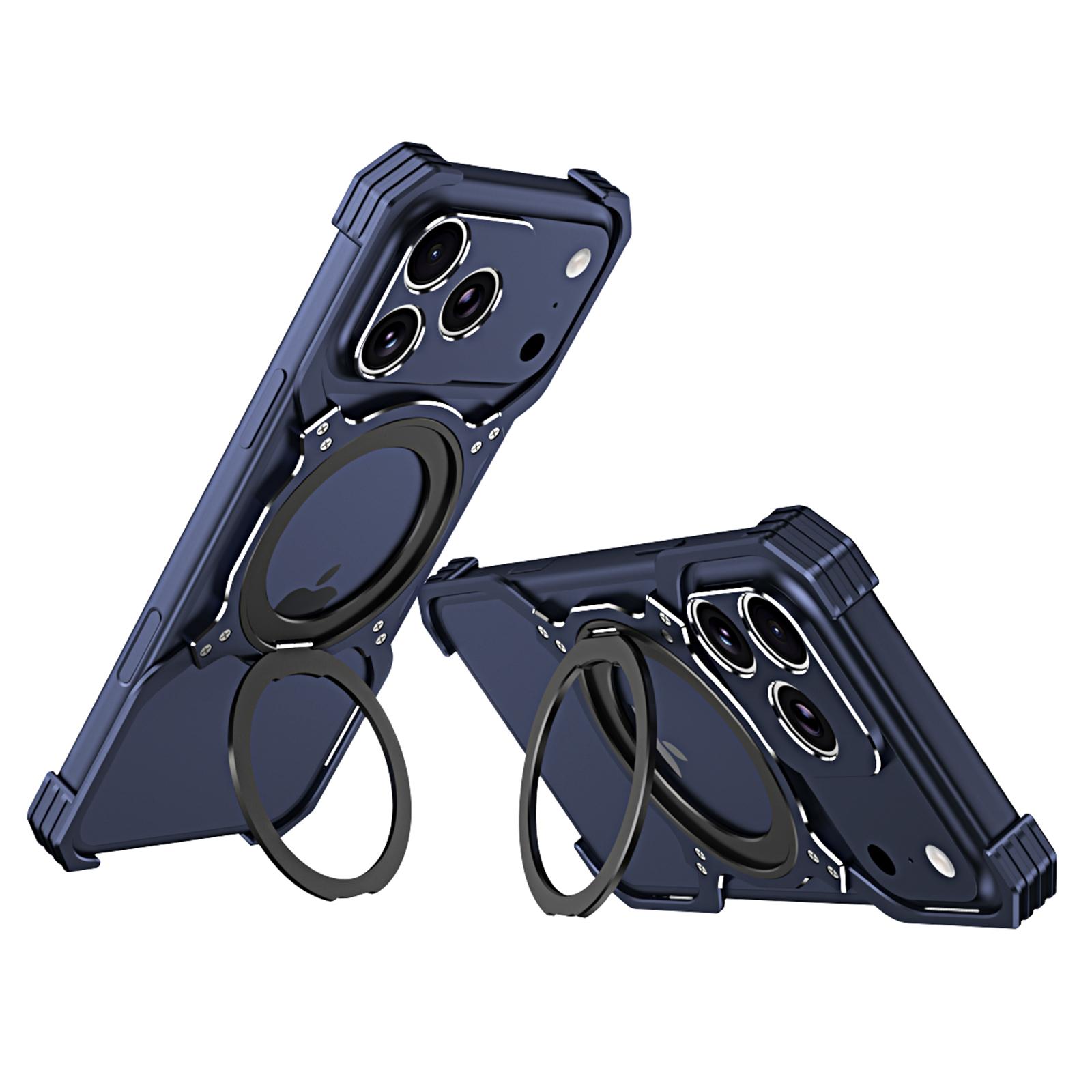 

For iPhone 17 Pro Case Kickstand Metal Bumper Magnetic Phone Cover