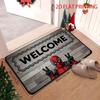 1pc Marvel 2D Flat Printing Deadpool Polyester Door Mat | Suitable for Home Entrances, Bedroom and Bathroom Doors, Easy-to-Cle