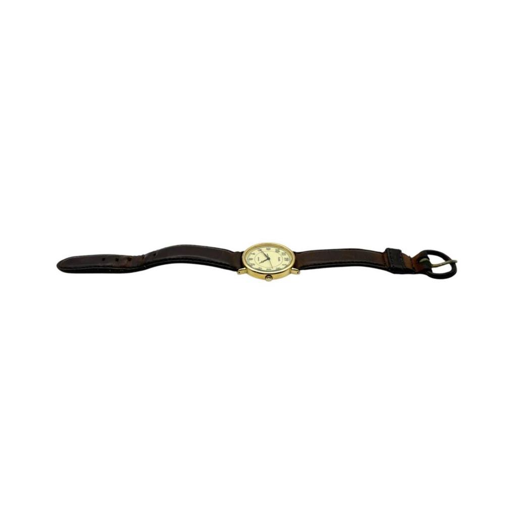 Un d SEIKO ALBA watch quartz vintage ivory dial 3 hands Y2K retro Y101-6110 [bp41]