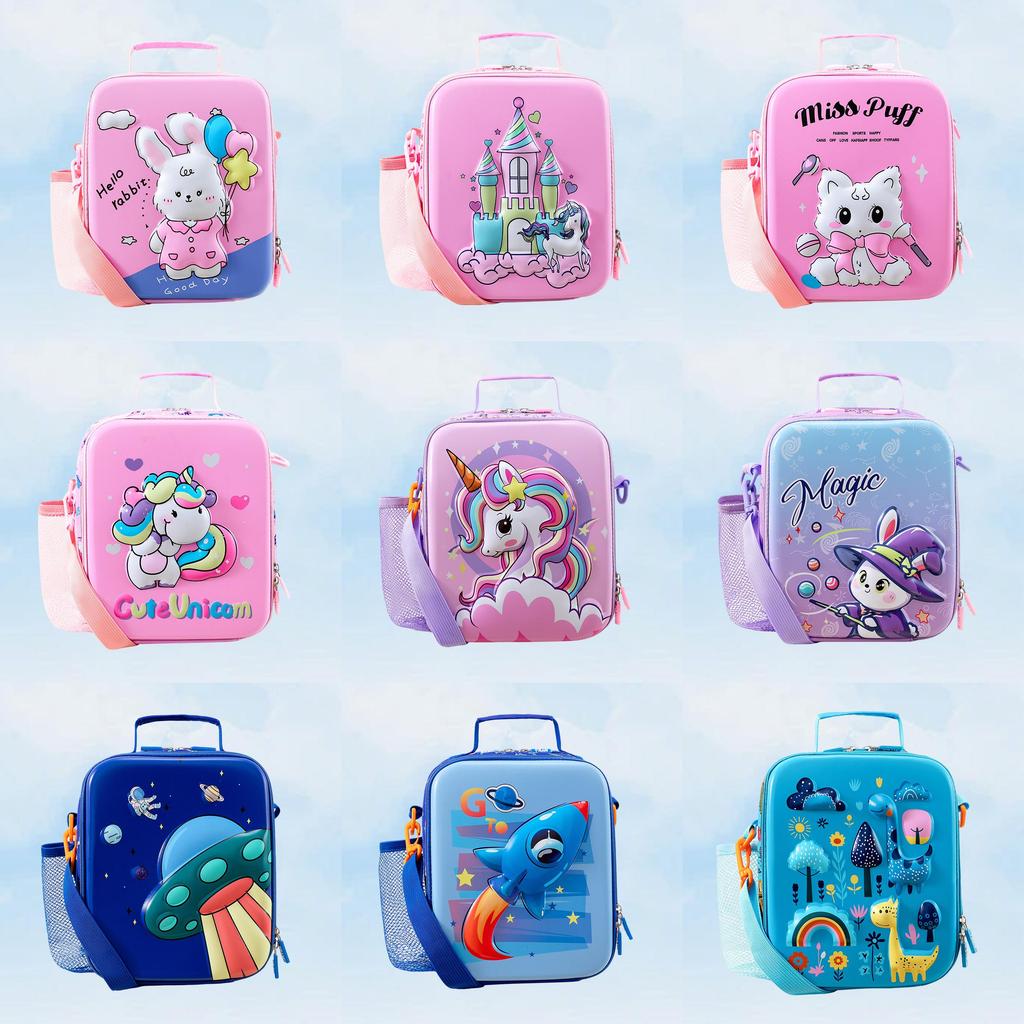 Eva Kids Lunch Bag With Cartoon Animal Pattern For Elementary School Students