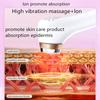 Heizbare Eiskompresse für die Augenschönheit, Haushalts-Augenmassagegerät mit Ionenvibration zur Entfernung von Ödemen und Tränensäcken, Augenschönheitsgerät
