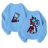Children's Fashionable Lightweight Long-sleeved Round Neck Pullover With Pockets Printed Pullover