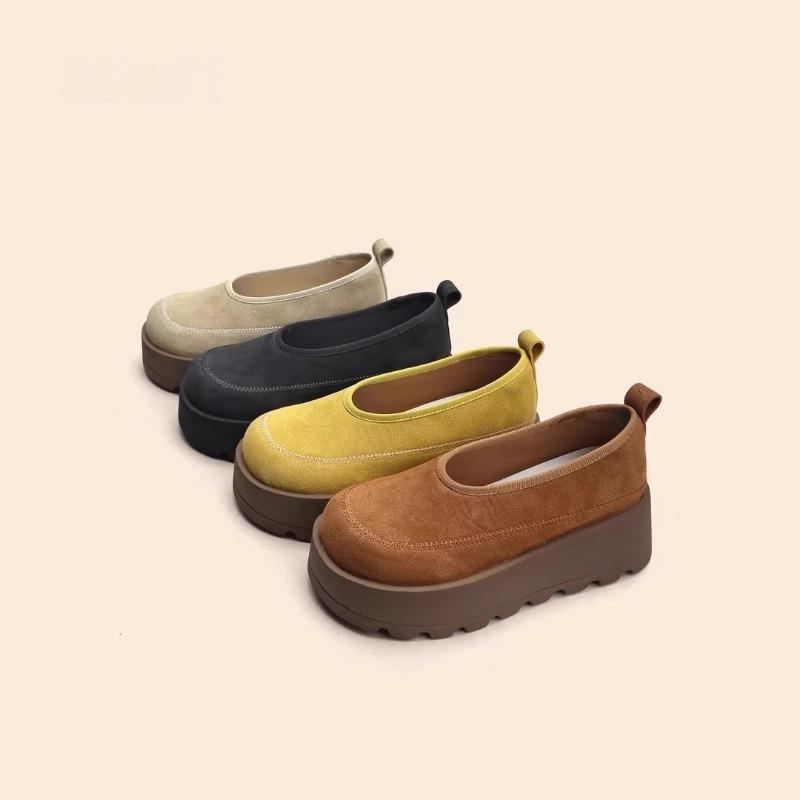2025 Spring New Women's Shoes Comfortable Casual Shoes Shallow Platform Women's Shoes Height Increase Loafers